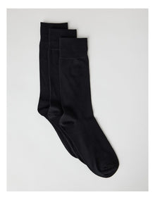 Bamboo Socks 3 Pack in Black