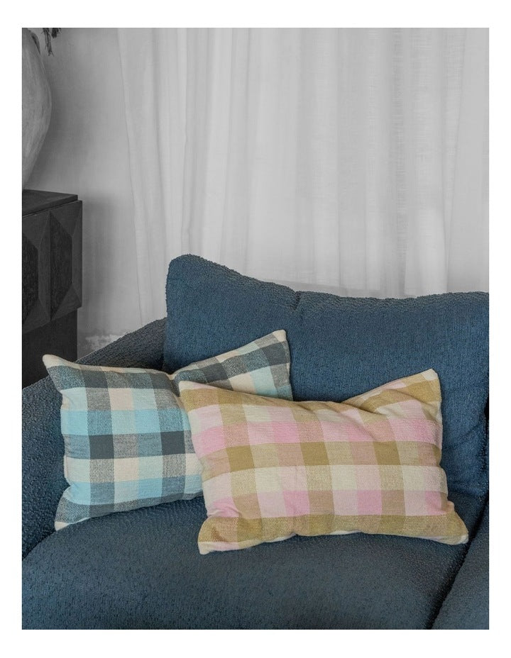 Bordeaux Cotton Cushion 40x60cm In Peony