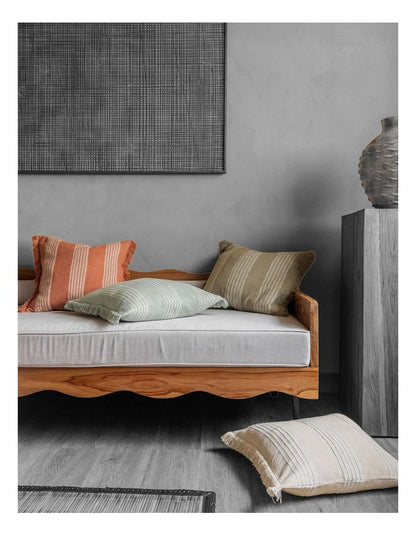 Sloan Cotton Cushion 48x48cm In Natural