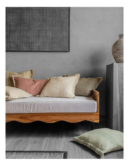 Sloan Cotton Cushion 48x48cm In Natural