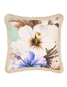 Gabriella Cotton Cushion 48x48cm In Seafoam