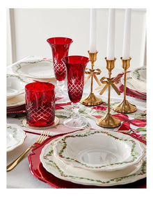 Heirloom Christmas Elouise Champagne Set of 4 140ml in Red