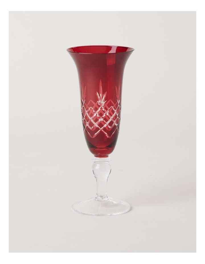 Heirloom Christmas Elouise Champagne Set of 4 140ml in Red