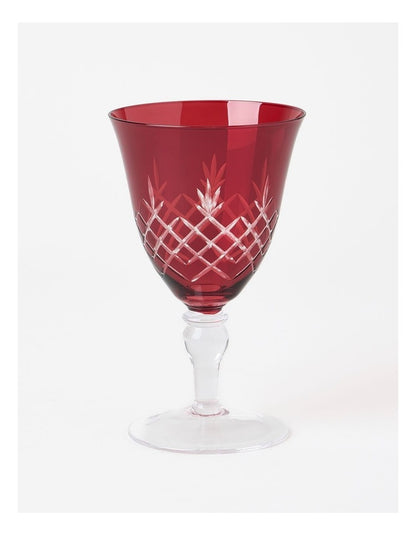 Heirloom Christmas Elouise Wine Glass Set of 4 270ml in Red