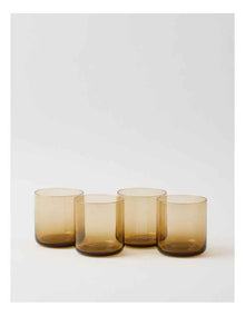 Hinterland Tumbler Set of 4 390ml in Amber