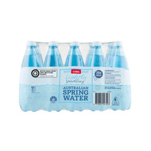 COLES LIGHTLY SPARKLING WATER 20X500ML.