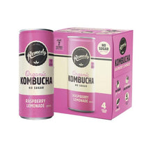 REMEDY KOMBUCHA ORGANIC DRINKS 4X250ML:RASPBERRY LEMONADE:.:1 LITRE