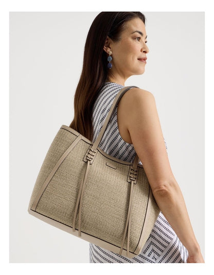 Brenda Tote Bag in Stone