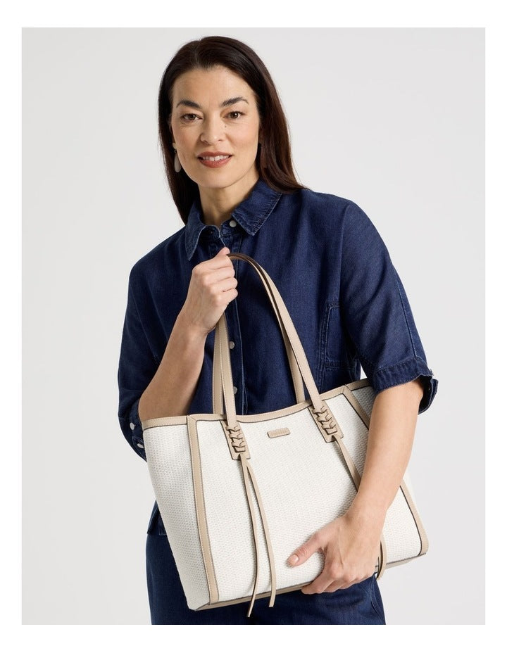 Brenda Tote Bag in White
