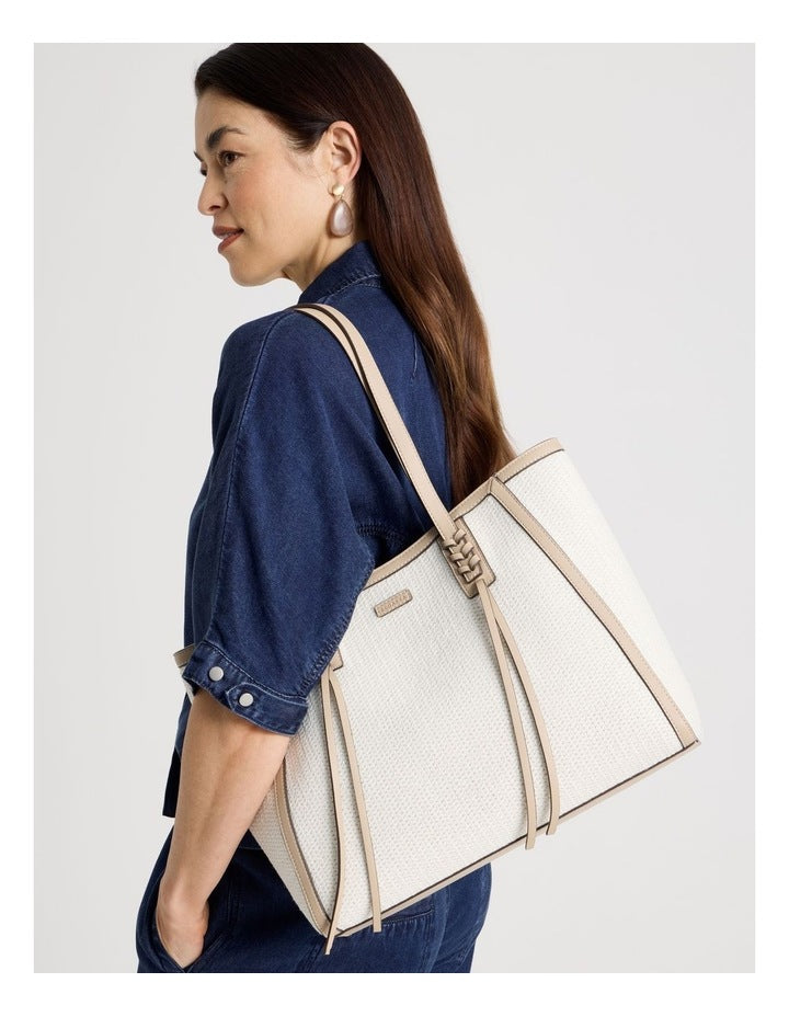 Brenda Tote Bag in White