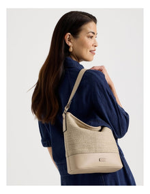 Brenda Shoulder Bag in Stone