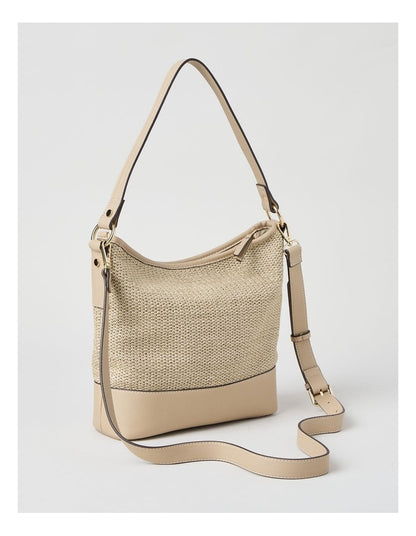Brenda Shoulder Bag in Stone