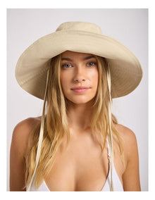 ShadyLady Tie Up Bucket Hat in Ecru