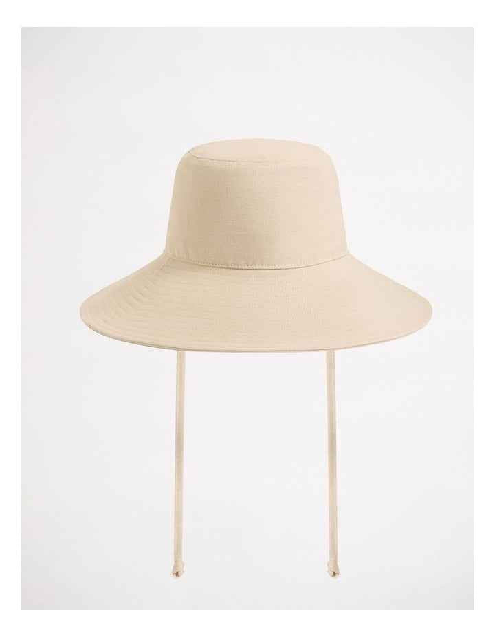 ShadyLady Tie Up Bucket Hat in Ecru