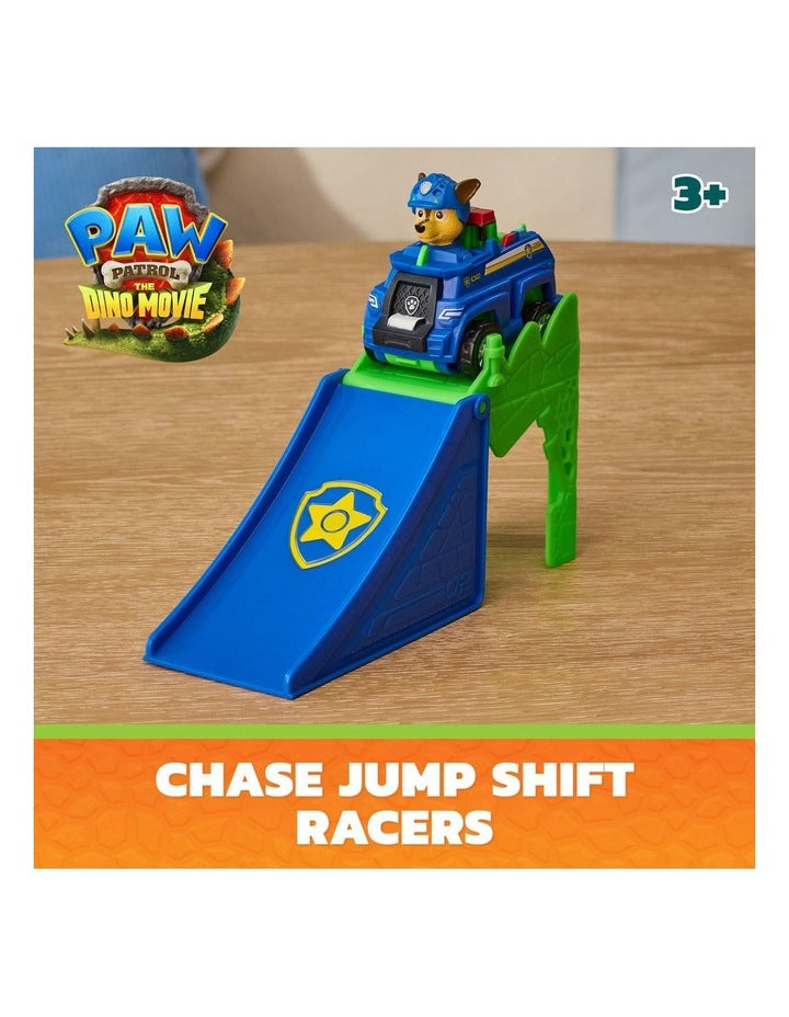 The Dino Movie Jump Shift Racers with Transforming Flip Action Vehicle, Preschool Toys for Girls & Boys Ages 3+