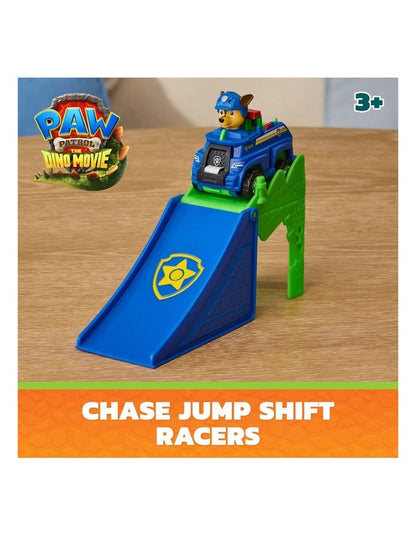 The Dino Movie Jump Shift Racers with Transforming Flip Action Vehicle, Preschool Toys for Girls & Boys Ages 3+
