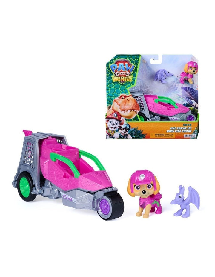 The Dino Movie, Skye Dino Rescue Jet with Folding Wings and Deployable Claw, Kids Toys for Girls & Boys Ages 3+