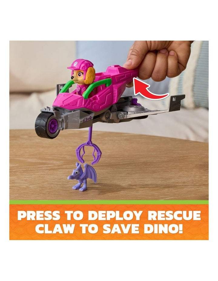 The Dino Movie, Skye Dino Rescue Jet with Folding Wings and Deployable Claw, Kids Toys for Girls & Boys Ages 3+