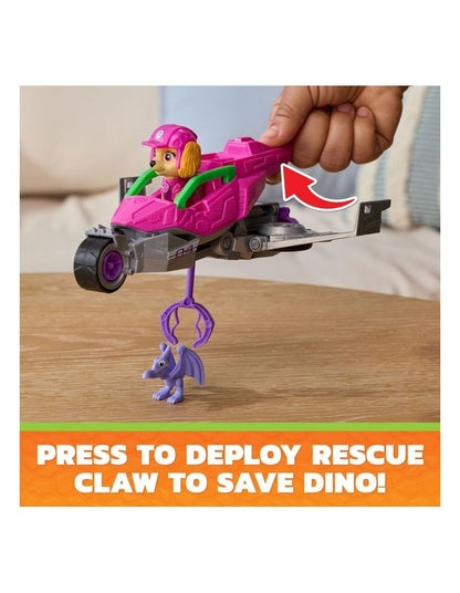 The Dino Movie, Skye Dino Rescue Jet with Folding Wings and Deployable Claw, Kids Toys for Girls & Boys Ages 3+