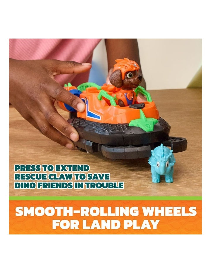 The Dino Movie, Zuma Dino Rescue Hovercraft with Extending Rescue Claw, Collect 2 Action Figures & Vehicles
