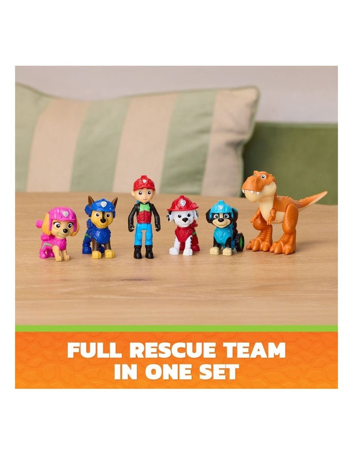 The Dino Movie, Dino Adventure Pack, Collect 6 Action Figures including Ryder, Rex, and Timmy the T-Rex