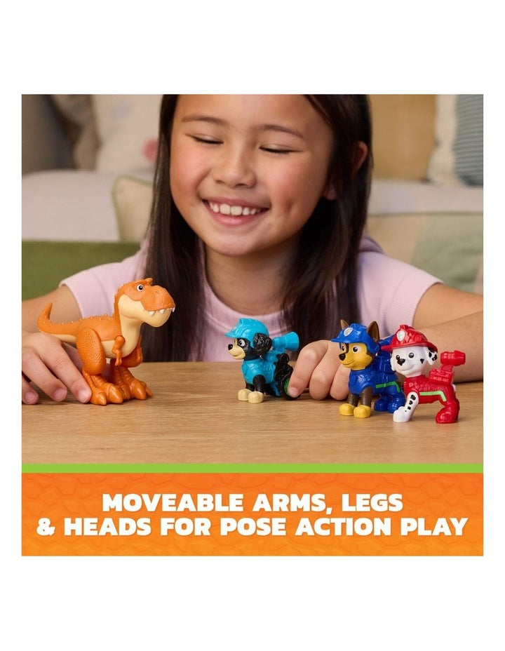 The Dino Movie, Dino Adventure Pack, Collect 6 Action Figures including Ryder, Rex, and Timmy the T-Rex