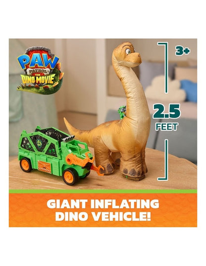 The Dino Movie, Megasaurus Dino Vehicle with 2.5 Ft Inflatable Dinosaur Toy and Rocky Action Figure