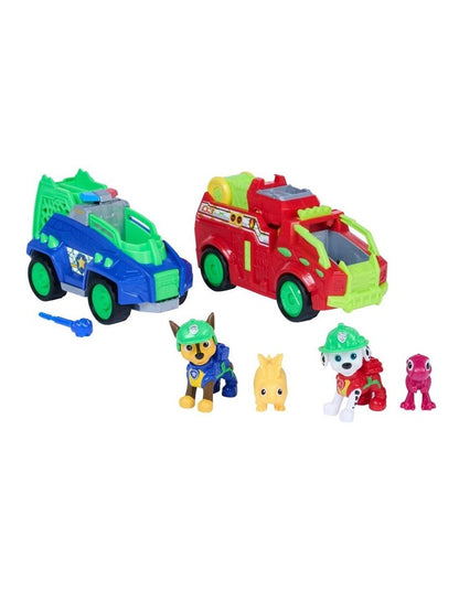 The Dino Movie, Dino Rescue Vehicle 2-Pack, 2 Exclusive Vehicles and 2 Exclusive Action Figures with Dinosaur Toys