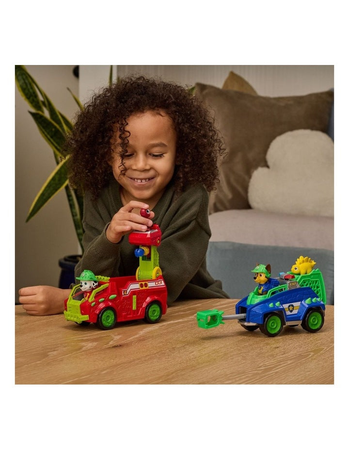 The Dino Movie, Dino Rescue Vehicle 2-Pack, 2 Exclusive Vehicles and 2 Exclusive Action Figures with Dinosaur Toys