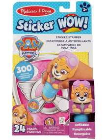 Melissa & Doug Sticker WOW! 24-Page Activity Pad and Stamper, 300 Stickers, Arts and Crafts Toy Collectible Character