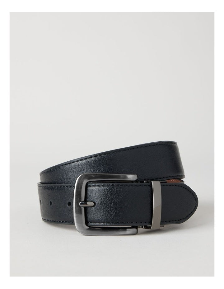REVERSIBLE BELT & BRACELETTE GIFT SET BLACK