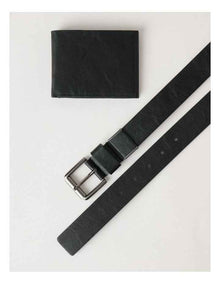 BELT & WALLET GIFT SET BLACK