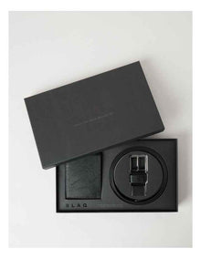 BELT & WALLET GIFT SET BLACK