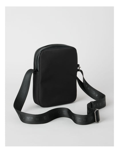 Nylon Cross Body Bag in Black