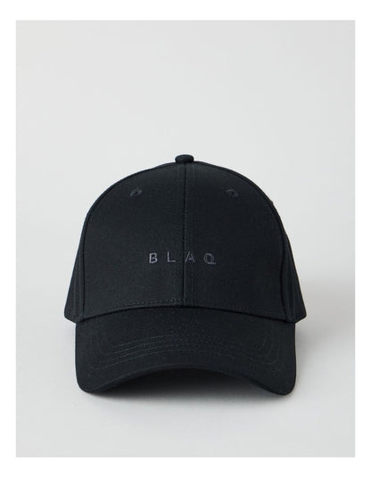 CAP WITH EMBROIDERY BLACK