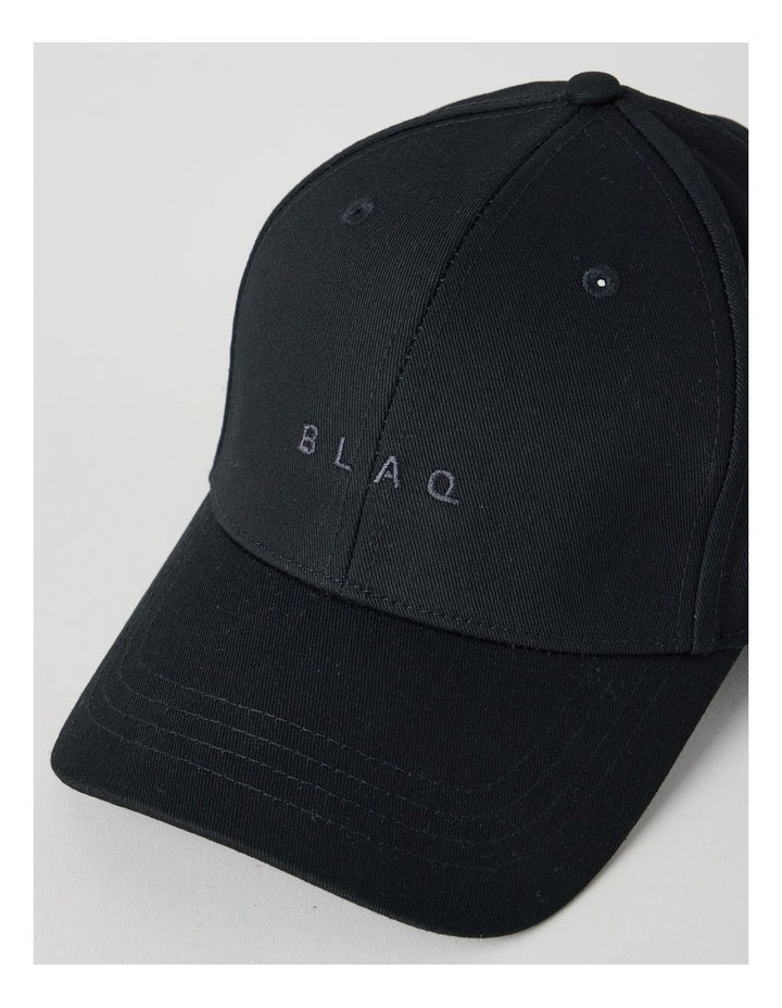 CAP WITH EMBROIDERY BLACK