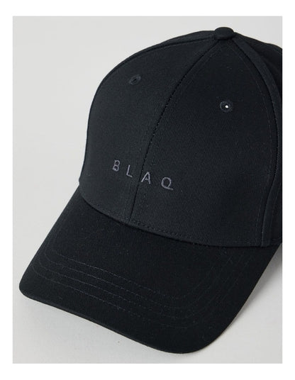 CAP WITH EMBROIDERY BLACK
