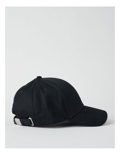 CAP WITH EMBROIDERY BLACK