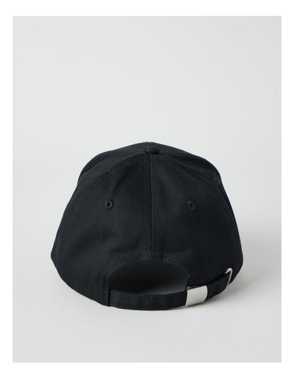 CAP WITH EMBROIDERY BLACK