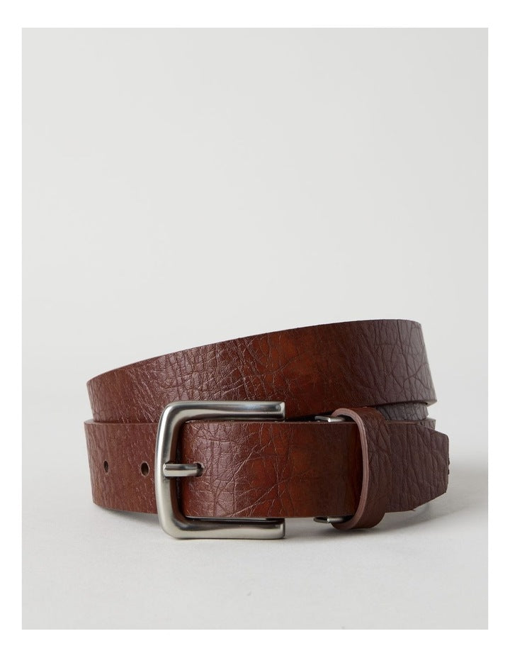 REVERSIBLE BELT & WALLET SET BROWN