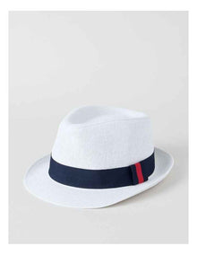 TRILBY HAT WHITE