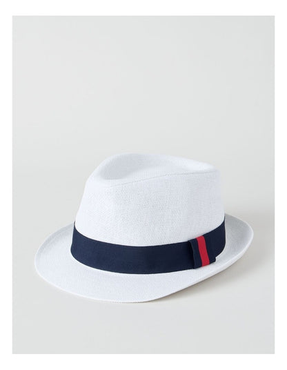 TRILBY HAT WHITE