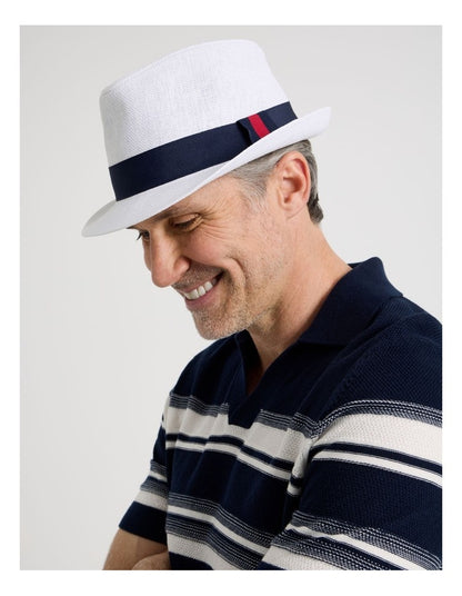 TRILBY HAT WHITE