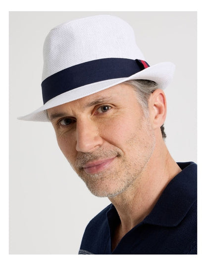 TRILBY HAT WHITE