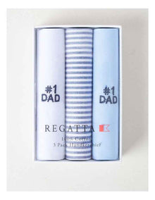 3pk Hankies #1 Dad in Multi