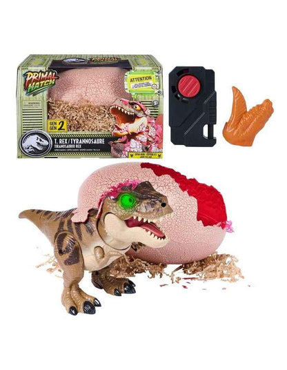 Jurassic World Primal Hatch Interactive Toy Dinosaur & Egg, Hatch & Train your own Baby Dino with 100+ Sounds & Reactions