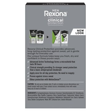 Rexona Men Clinical 96hr Deodorant Stick Active Fresh 45mL