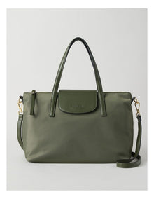 Beaumaris Satchel Bag in Olive