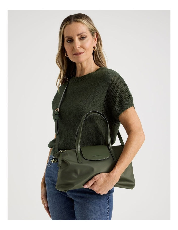 Beaumaris Satchel Bag in Olive