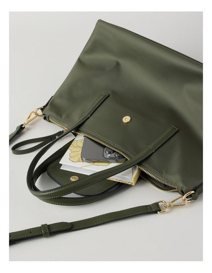Beaumaris Satchel Bag in Olive